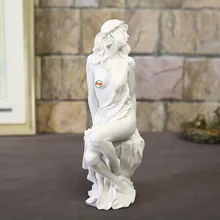 West Лидер продаж белый песчаник статуя Женская креативная Европейская украшения аксессуары Искусство ремесло Скульптура Подарки L3339