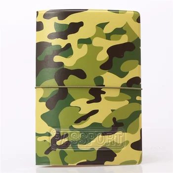 

2020 New Camouflage Passport Cover ID Credit Card Holder 3D Design PVC Leather Business Card Bag Passport Holder 14*10CM
