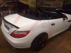 Подходит для Mercedes-Benz SLK R172 SLK200 AMG углеродного волокна задний спойлер заднего крыла