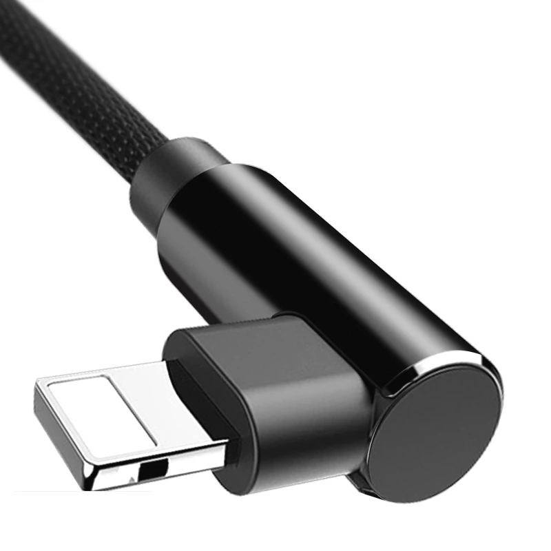 ROCK l образный металлический usb кабель для зарядки iPhone X 8 7 6 plus зарядное