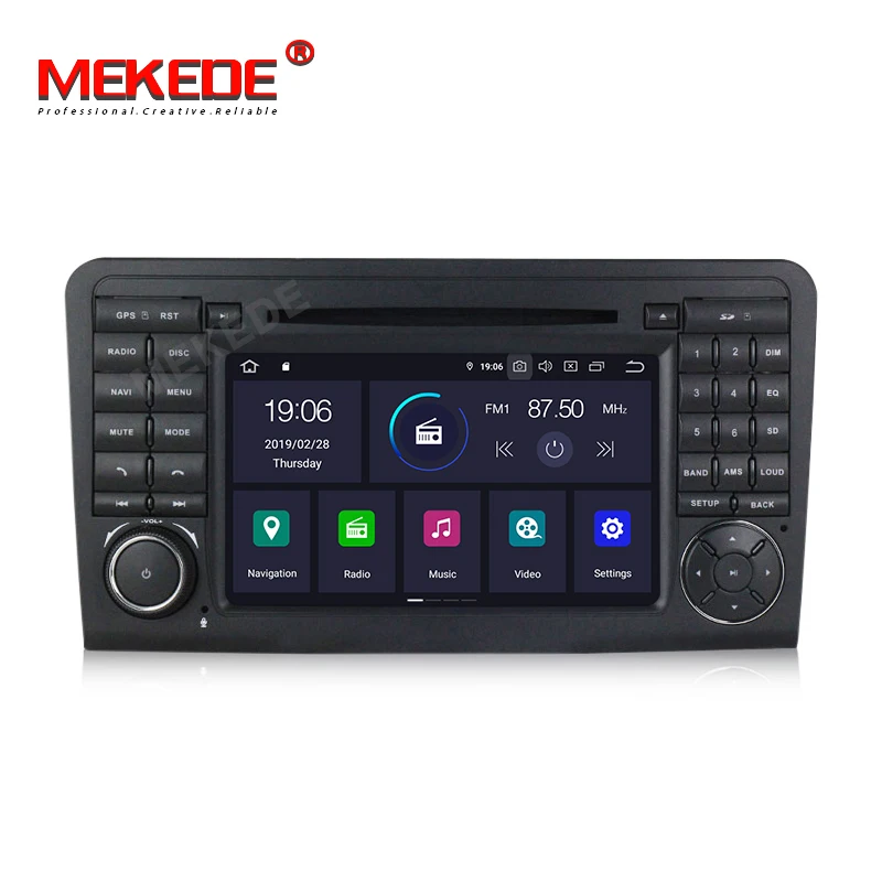 Cheap MEKEDE Android 9.0  car GPS  DVD PLAYER For Mercedes Benz ML GL W164 ML350 ML500 GL320 radio stereo navigation IPS screen DSP 1