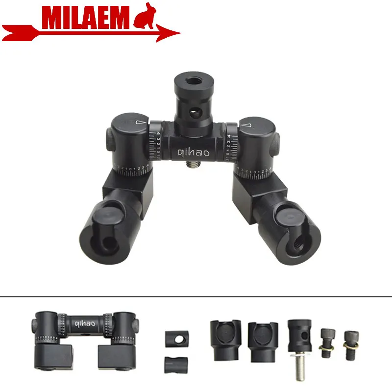 

Archery Compound Bow Stabilizer Double-side V Bar Adjustable Mount Quick Shock Absorber Bow Arrow Shooting Hunting Accessories