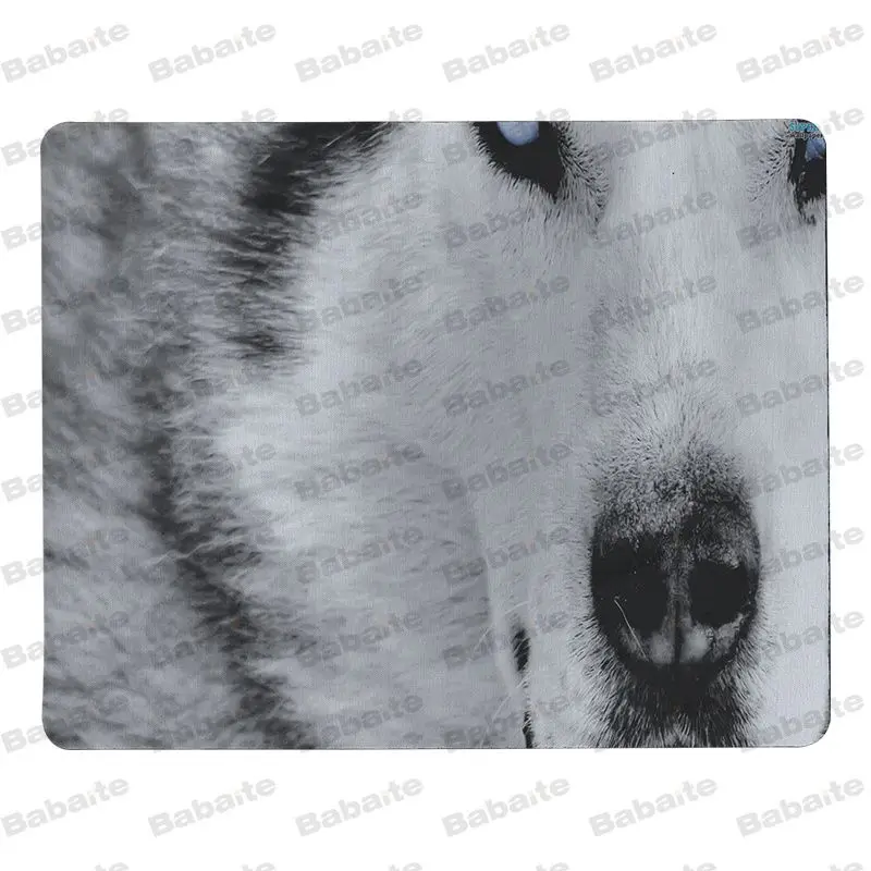 Babaite Siberian husky силиконовый коврик для мыши игровой размер 25x29 см скоростной