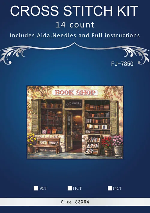 

Book history house Cross Stitch similar dmc Cross Stitch Sets DIY Cross Stitch Kits for Embroidery Home Decor Needlework
