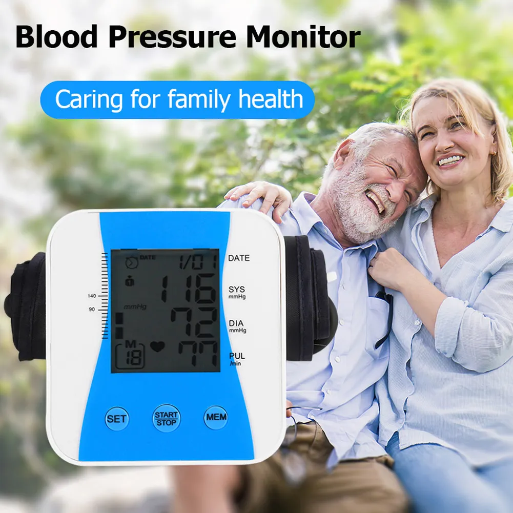 

Automatische Digitale Arm Bloeddrukmeter BP Bloeddrukmeter Manometer Meter Tonometer voor Meten Arteriële Druk