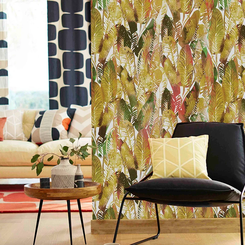 Tropical  Print Wallpaper Murals Rain Forest Banana leaves Ins Photo Studio Background Wall Paper Waterproof for Store Walls nordic style wallpaper ins banana leaf tropical rain forest plant living room bedroom tv background wallpaper