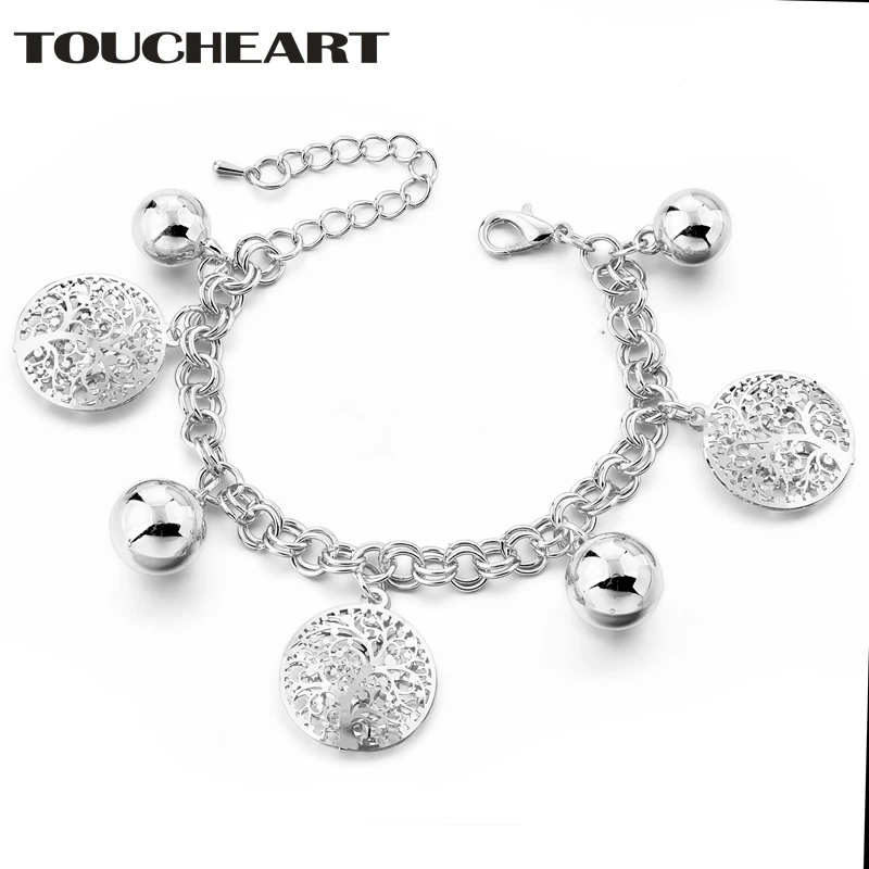 

TOUCHEART Round Shape Tree Of Life Bracelet & Bangles For Women Jewelry Making Stainless Steel Friendship Bracelets SBR180070
