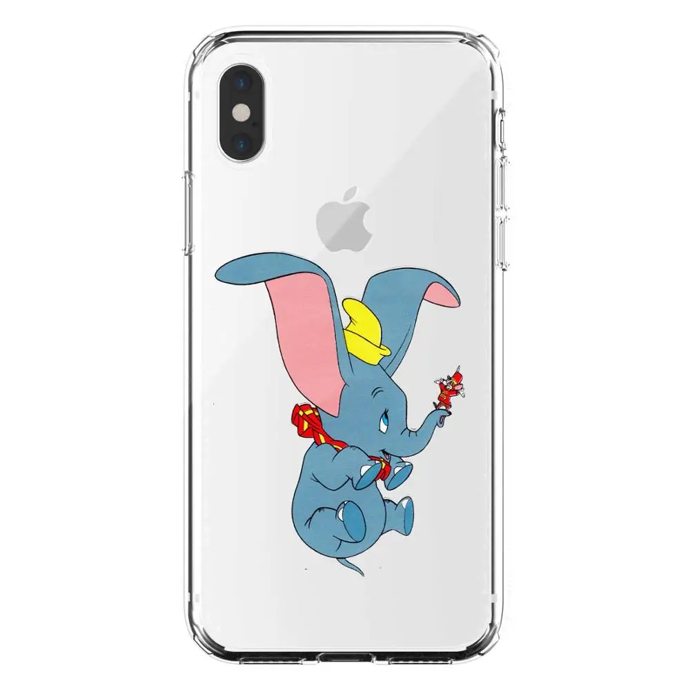 Милый мультфильм анимированные Disneys Dumbo Мягкий силиконовый чехол для iPhone 11 Pro MAX 6 7 8Plus SE 5 5S 6 7 8 MAX XR XS X10 чехол для телефона - Цвет: TPU
