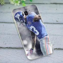 Чехлы для телефонов с кожаным футболом Odell Beckham Jr чехол для Galaxy S8 чехол Note 8 9 M10 M20 M30 Galaxy S6 S7 Edge S9 S10 Plus S10e