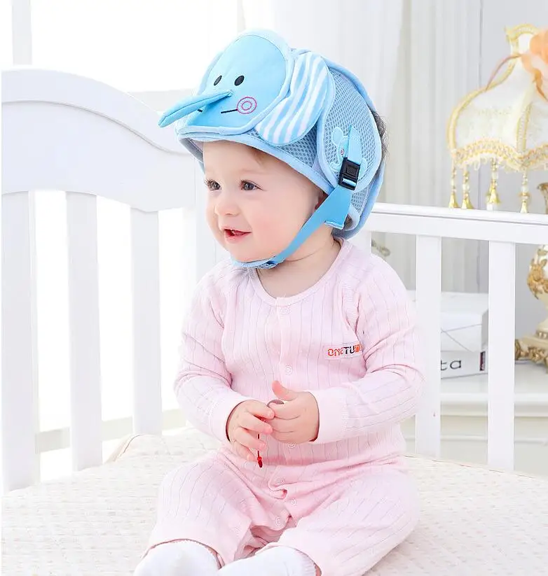 Детская Защитная хлопковая мягкая шапка для младенцев, шлем для защиты от столкновений, спортивные детские шапки, скидка 30