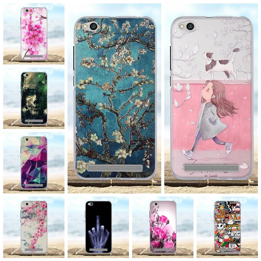Для Funda Xiaomi Redmi 5A чехол мягкий из силиконового материала ТПУ 3D милый Xiomi для Coque Capa