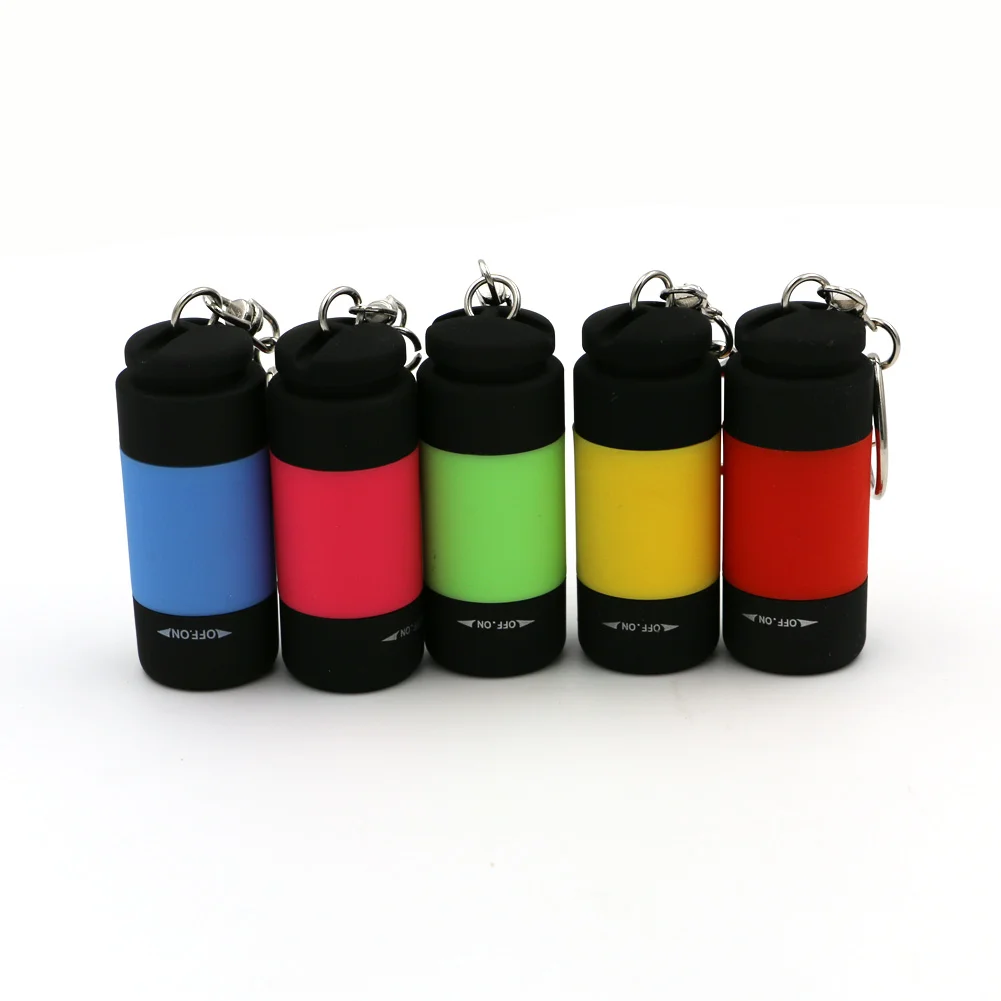 5 цветов USB флэш-светильник ультра яркий мини USB Перезаряжаемый светодиодный светильник фонарь брелок светодиодный светильник