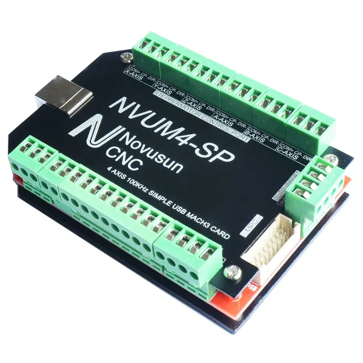 

NVUM4-SP USB MACH3 Interface Board Card 4-Axis CNC Controller 100KHz for Stepper Motor