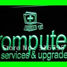 I326 Компьютерные услуги и обновления ремонт свет знак вкл/выкл Swtich 20+ цвета 5 размеров