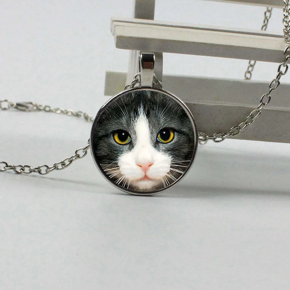 

2018 new 3 color black cat crystal pendant necklace top sale necklace wealth DIY jewelry