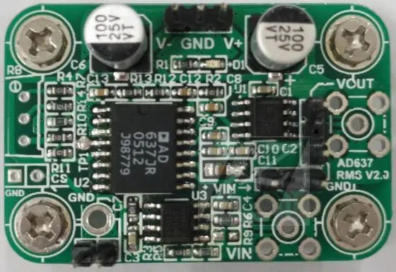 

AD637 RMS Detection Module Peak Detection (cycle) Signal Conditioning Data Acquisition