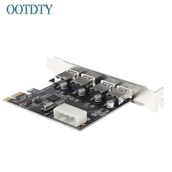 

4 Port PCI-E to USB 3.0 HUB PCI Express Expansion Card Adapter 5 Gbps Speed