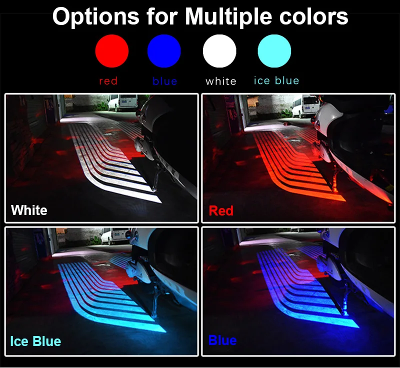 Farol de Led para Motocicleta Asas de Anjo Bem-vinda para Motor para Porta Cabe em Todos os Carros Luzes Cortesia Lanterna Branco - Vermelho Azul 2020 Rgb 12v 5 Computers & Electronics
