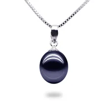 100% Actual purple freshwater pearl pendant real pearl pendant necklace with free transport price
