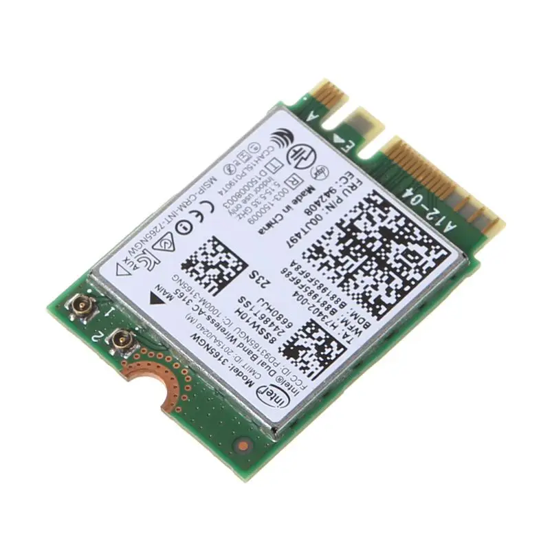 3165AC 00JT497 Dual Band 2,4G/5G Беспроводной адаптер Wi-Fi для lenovo E460 E560 E470 E570