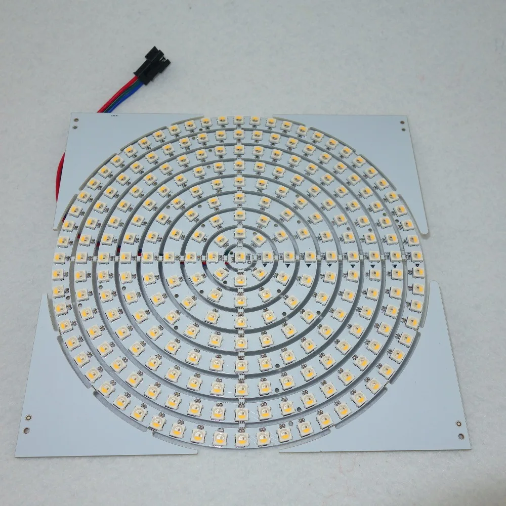 

(total 9 kinds of size) addressable DC5V SK6812-RGBW LED ring light;white pcb;one set with 1/8/12/16/24/32/40/48/60leds