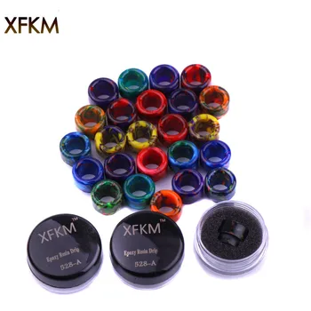 XFKM 810 Drip Tips Epoxy Resin Wide Bore Mouthpiece for Kennedy24 Battle Goon 1pcs