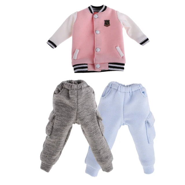 Best Price 1/6 Doll Baseball Top Coat/Casual Pants Trouser with Pocket for 12'' Blythe Doll Dollfle Dolls Clothes Dress Up Doll Accessories Best Price 1/6 Doll Baseball Top Coat/Casual Pants Trouser with Pocket for 12'' Blythe Doll Dollfle Dolls Clothes Dress Up Doll Accessories