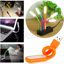 Новый гибкий USB LED свет мини-лампа для компьютера Тетрадь ноутбук Дополнительный внешний аккумулятор