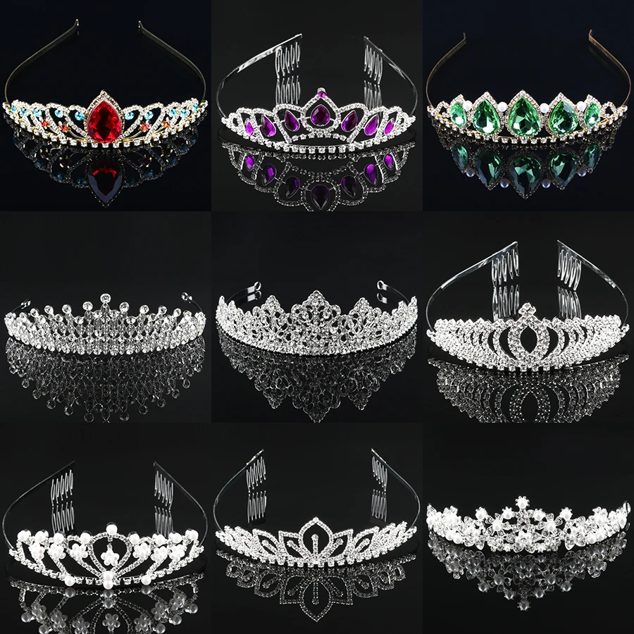 

Katesolo Luxury Bridal Crystal Wedding Tiara And Crown Diadem Tiara for Women Bride Princess Queen Pageant Prom Hair Accessories