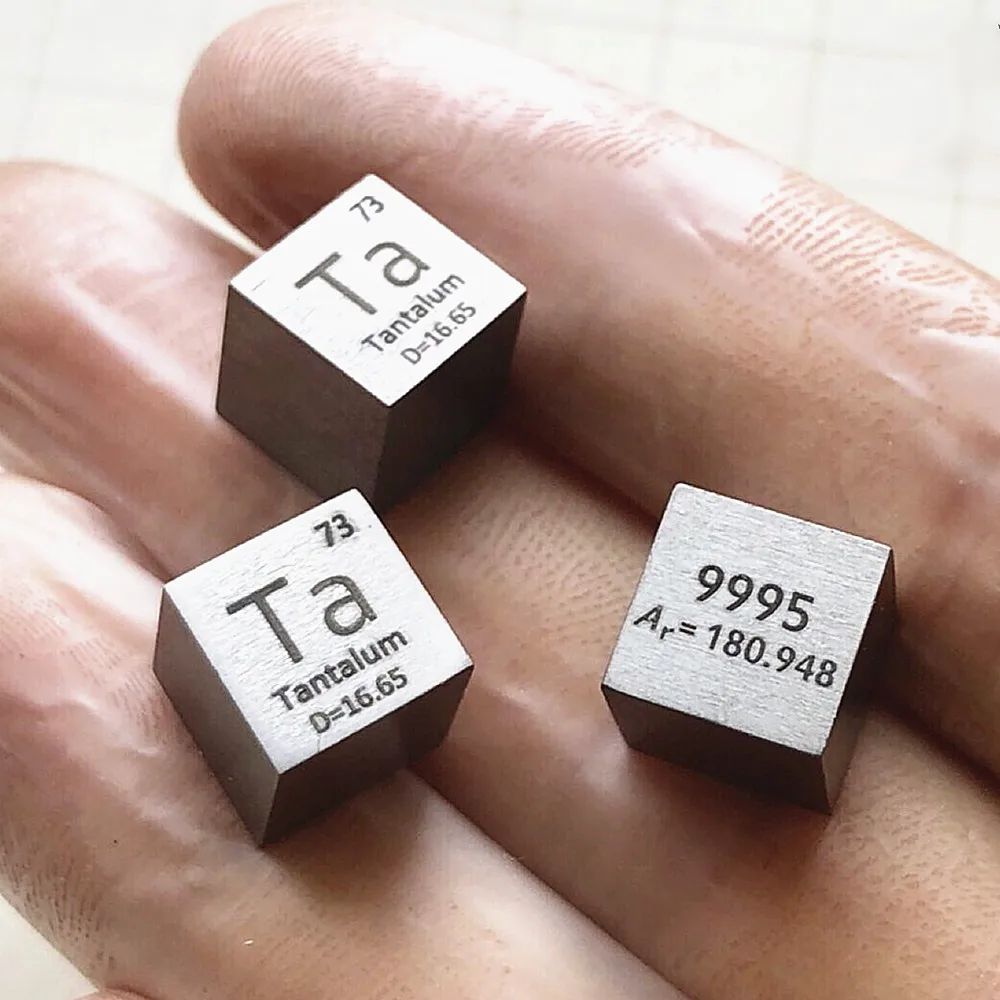 

Metal Tantalum Cube for Element Collection Hobbies Science Experiment 99.95% 3N5 10x10x10mm Ta Cube for Research and Development