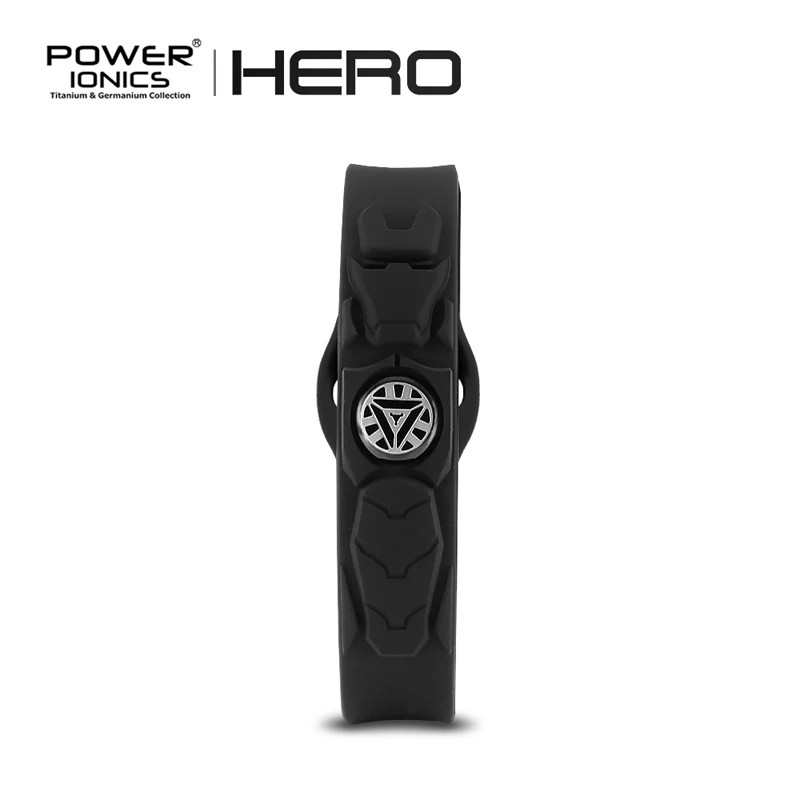 Спортивный браслет Power Ionics новый HERO IRONMAN 3000 ионов/cc 4 в 1 турмалин и Титан германий