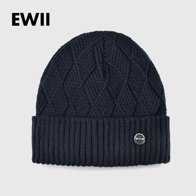 2017 Knitted wool hats for men winter hat boy beanie caps