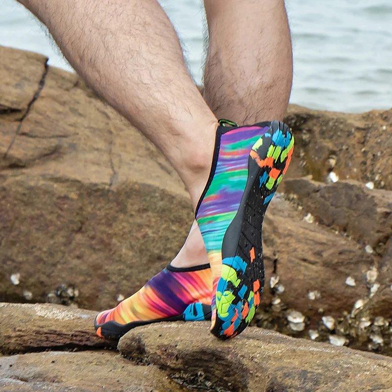 أحذية ماء الرجال النساء أكوا أحذية في الهواء الطلق أحذية الشاطئ زائد حجم بيرفوت رياضة الصيد سباحة متعددة الوظائف الأحذية