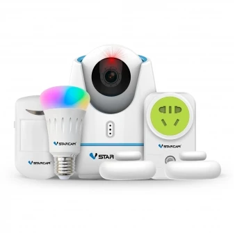 

Hot VStarcam Smart home kits E27 with wifi ZigBee RF IR control smart ip camera for Smart home Solution