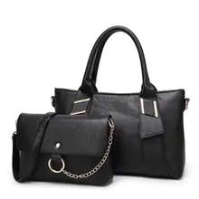 Mujeres de la Marca famosa Bolsa de Asa Superior Bolsas de 2017 Mujeres de La Manera Bolsas de Mensajero Del Bolso de LA PU Conjunto de Cuero Compuesto Bolsa