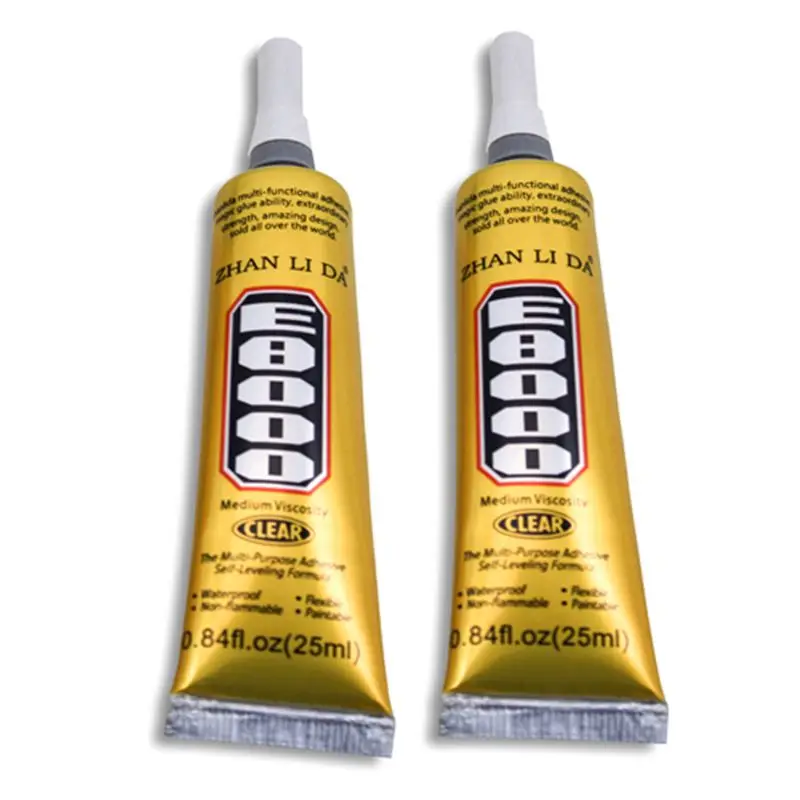 

25ml E-8000 multi-purpose glue E8000 nails rhinestones crystal craft jewelry glue touch screen mobile phone repair plastic