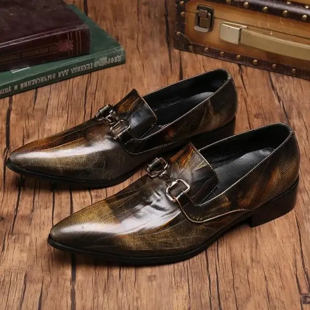 Robe Brozen Pointu Chaussures Hommes 1 Automne Martin Cuir En Mode Piste Richelieus Unique Rétro De Italien Bout Printemps rHHqxpt