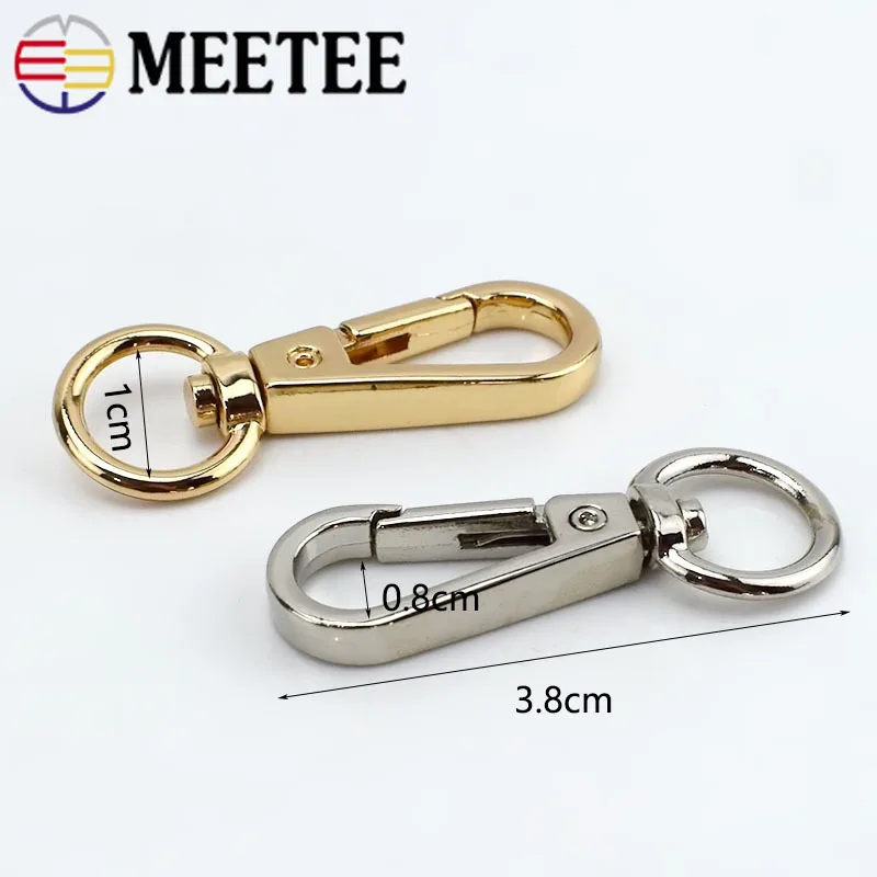 Meetee 10/30 шт 3 5 см металлический крючок для сумки пряжка брелок застежки собачий