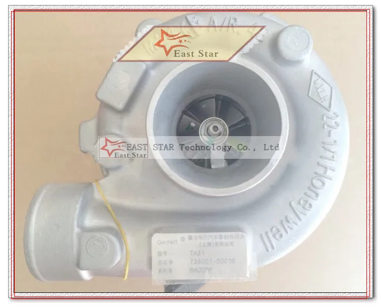 Original turbo TA31 4982530 5275354 4988426 728001 728001-5001S Turbocharger For Dong feng CUMMIN-S generator 4BTA 3.9L 60KW (2)