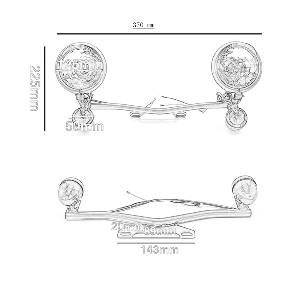 Переход поворотники туман светильник бар для Kawasaki Vulcan VN 800 900 1500 1600 1700/Honda Shadow Ace Spirit VT750 VT1100 TX 1300 C