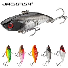 JACKFISH isca oscilante, para pesca, artificial, rígida, com gancho, vibra rattlin, manivela, 11g, 65mm