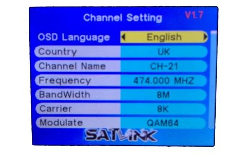 CHANNEL SETTING