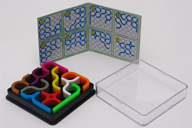 3d сумасшедшие кривые Пазлы для детей и взрослых, Обучающие головоломки Монтессори, кубическая коробка, интеллектуальные игрушки IQ