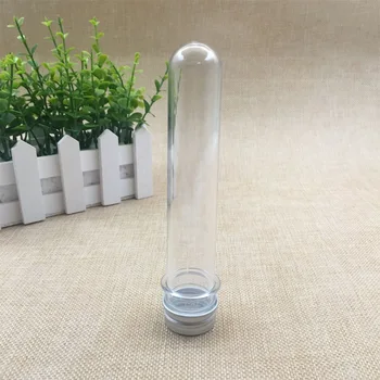

40ml PET Cosmetic Clear Tube 40CC Mask Powder Capsule Candy Test Sample Tubes Travel Container Bottles 50pcs/lot