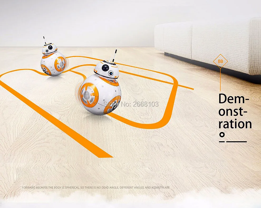 Upgrade Version BB-8 Ball 20.5cm RC Droid Robot 2.4G Remote Control BB8 Intelligent With Sound Robot Toys For Gifts Model Action rc auto