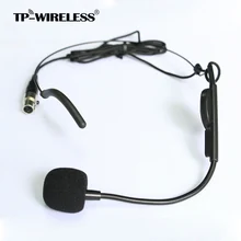 TP-Wireless Top Quality Cardioid Condenser Headworn Headset Microphone with Flexible Wired Boom XLR Connector Free Shipping
