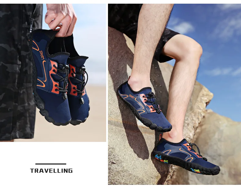 Clorts Five Finger Summer Quick-drying Outdoor Beach Shoes for Men Women (19)