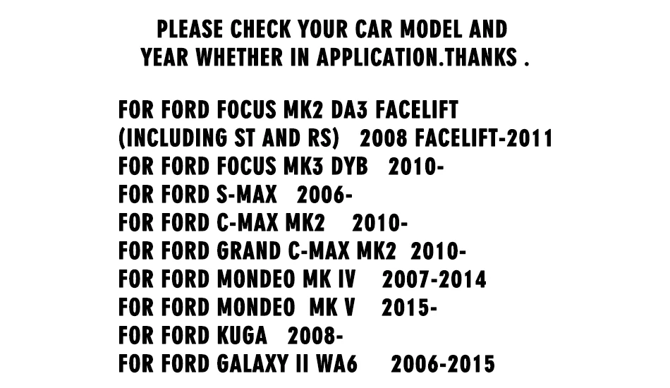 Автомобильные светодиодные фонари номерного знака для Ford Focus 5D Fiesta Mondeo MK4 C-Max MK2 S-Max Kuga Galaxy Canbus без ошибок 12V номер лампы