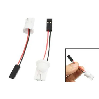 

NFLC Truck Car Auto T10 W5W LED Bulb Light Wire Harness Adapter 10 Pcs