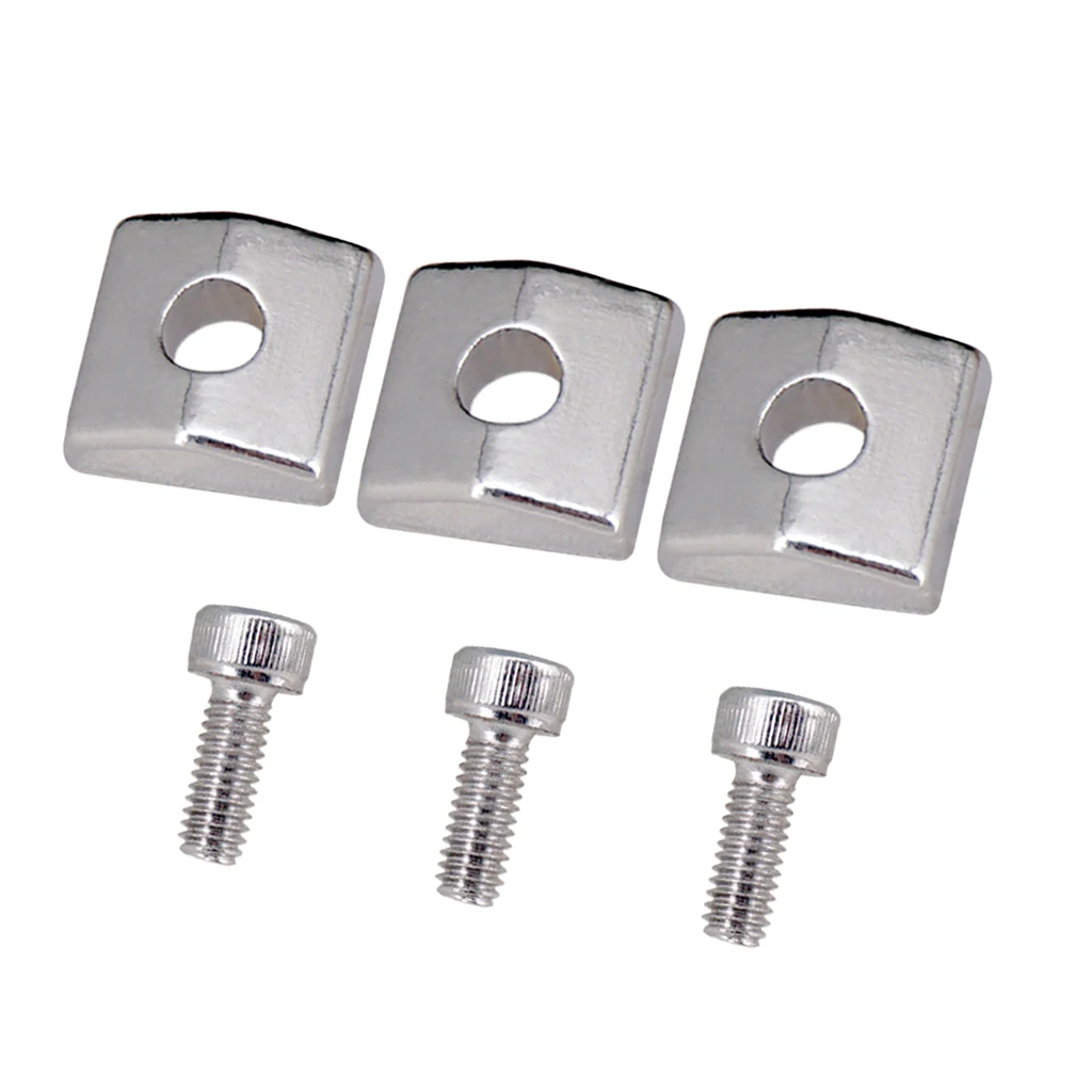 3 Pieces Electric Guitar Locking Nut Clamp&Screws For Electric Guitar Tremolo Bridge